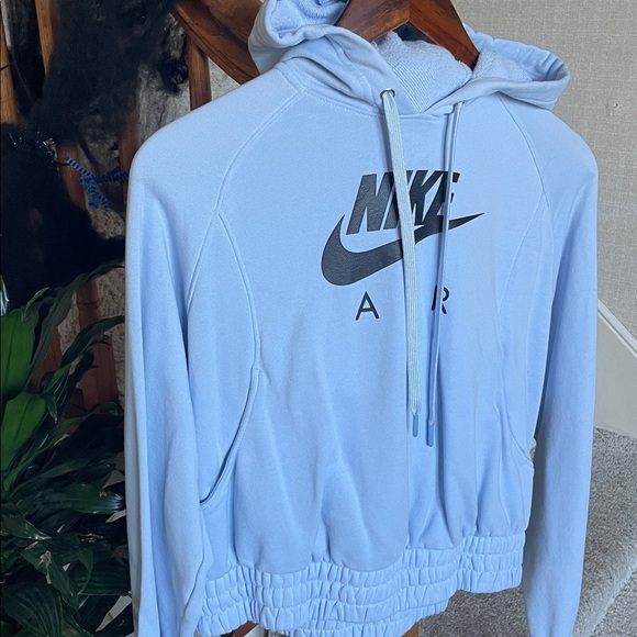 Nike Air Sky Blue Cropped Hoodie - Picture 2 of 7